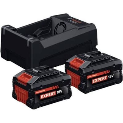 Bosch 2x EXBA 18V-55 + GAL 12V/18V-80 EXPERT Starterset 18 V ( 1600A0373P ) 2x accu 5,5 Ah + oplader 8 A AMPShare