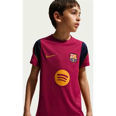 Nike Fc Barcelona Strike Kinder T-shirt Ii3237-621 - Kleur Rood - Maat 147/158