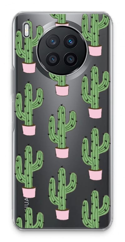 Case Company® - Hoesje geschikt voor Huawei Nova 8i hoesje - Cactus Lover - Soft Cover Telefoonhoesje - Bescherming aan alle Kanten en Schermrand