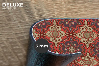 Placemats - 6 stuks - 45x30 cm - Placemat kunststof - Mandala - Bloemen - Boho - Patronen - Borden onderleggers - Decoratie voor op tafel - Keuken tafeldecoratie accessoires - Vinyl onderlegger - Tafelversiering