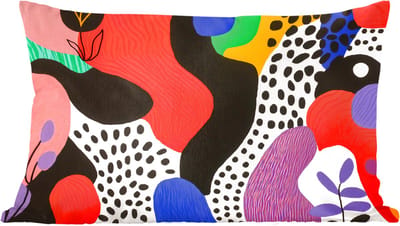 Sierkussens - Kussentjes Woonkamer - 60x40 cm - Abstract - Vormen - Kleuren - Stippen