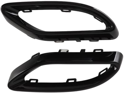 Dailygoods- Uitlaattipafdekking Glanzend Zwart - Vervanging voor Benz C-Klasse W205 - E-Klasse W213 - GLC-Klasse - ABS/polycarbonaat - Kliksluiting - Uitlaatkap