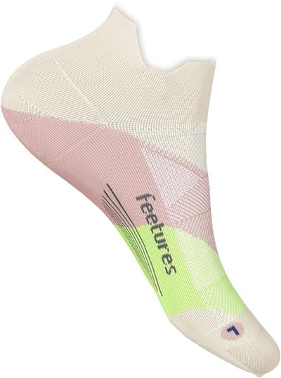 Feetures - Elite Ultra Light No Show Tab - Sandy Melon - Beige / SMALL