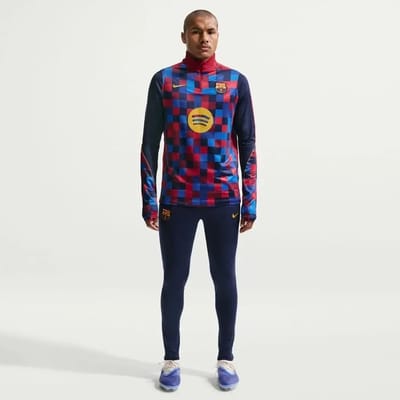 Nike Dri-FIT knit voetbaltrainingstop voor heren FC Barcelona Strike Fourth - Rood- Heren, Rood S