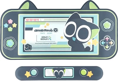 Muismat en polssteunset antislip rubberen basis gestikte rand - voor gaming en kantoor - HEI-serie