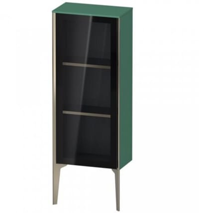 Duravit XViu XV1360 Middelhoge kast met verticale glazen deur, rechteraanslag, 400x240 mm, hoogte 890 mm, XV1360RB272