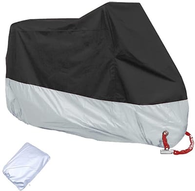 OmGoods - Dailygoody - Waterdichte motorfiets cover - Bescherming tegen regen en UV - 95x50x41 inch - Anti-stof motorhoes - Inclusief opbergtas - Geschikt voor