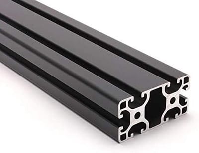 Aluminium profiel zwart 40x80L I-type groef 8 (licht). Aluminium profiel 40x80 aluminium profiel 40 x 80 montage systeem profiel 2000mm