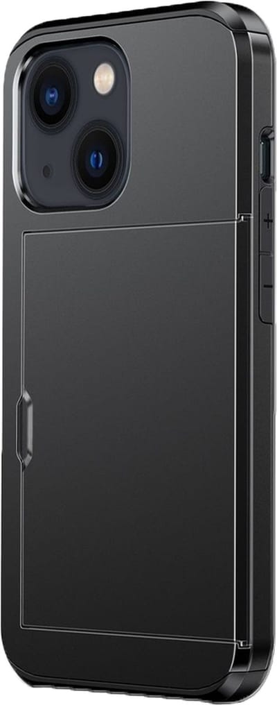 Hoesje geschikt voor Samsung Galaxy S24 - Backcover - Hardcase - Pasjeshouder - Portemonnee - Shockproof - TPU - Zwart