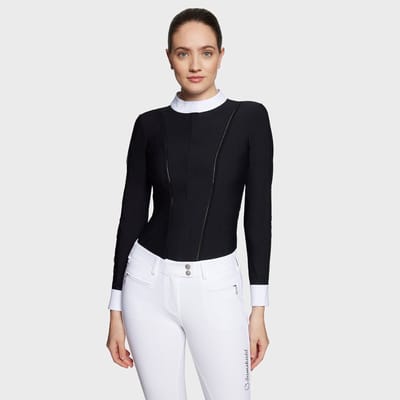 Samshield Carolace Wedstrijdshirt Lange Mouwen Dames SS25 M Zwart