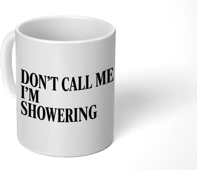 Mok - Koffiemok - Tekst - Modern - Zwart - Wit - Mokken - 350 ML - Beker - Koffiemokken - Theemok - Mok met Tekst