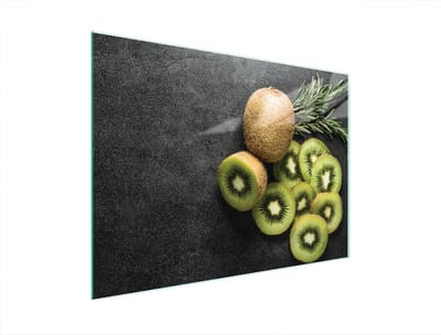 TMK ArtDeko - Snijplank Glas - 40x30cm - Kiwi Motief - Antislip - Hittebestendig