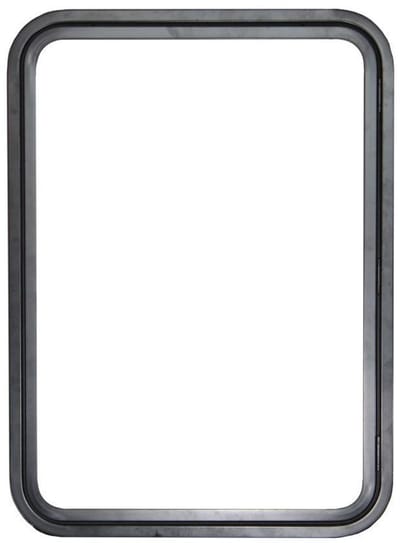 Serviceluik 650x900mm zwart - links, met paneel pm