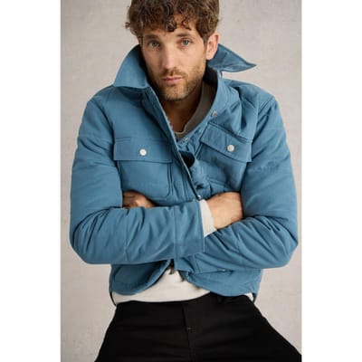White Stuff Sussex Padded Jacket Dark Blue Maat: XL | Lichte Jassen Outlet | Heren | Blauw