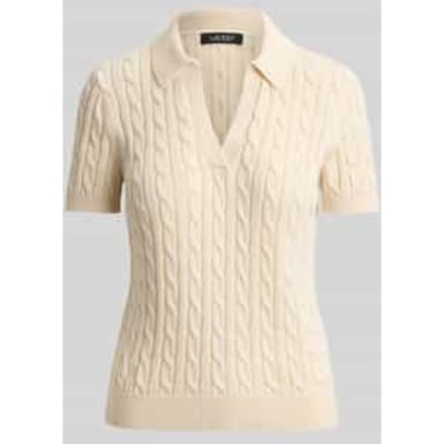 regular fit poloshirt van geweven katoenmix