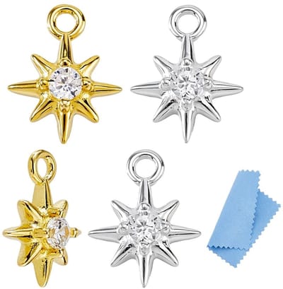 Dailygoods - Sterling Zilver Ster Bedels voor Sieraden Maken