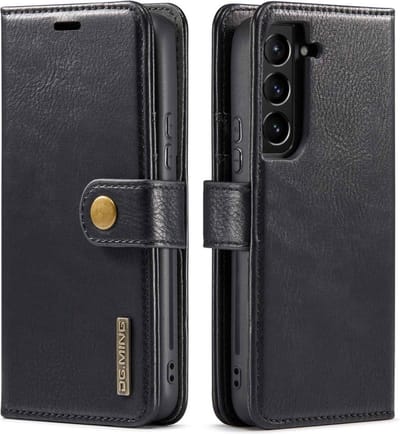 DG.MING Hoesje - Geschikt voor Samsung Galaxy S23 Hoesje - DG.MING 2-in-1 Book Case & Back Cover - Zwart