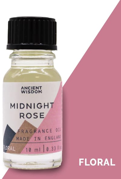 Geurolie voor Aroma Diffuser - Middernacht Roos - 10ml - Aroma Olie - Huisparfum - Geurverspreider - Geuroliën