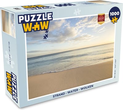 Puzzel Strand - Water - Wolken - Legpuzzel - Puzzel 1000 stukjes volwassenen