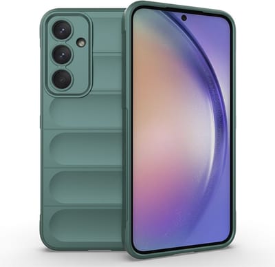 Coverup Hoesje - Geschikt voor Samsung Galaxy A55 Hoesje - Coverup Hands-On Rugged Back Cover - Groen