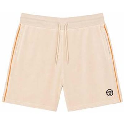 Korte Broek Sergio Tacchini Tasso Velour Shorts Sandshell/Orange Pepper