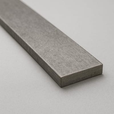 Plat ijzer - Roestvrij staal - Bouw en afwerking - Corrosiebestendig 304L - 100x10 cm - Zilver