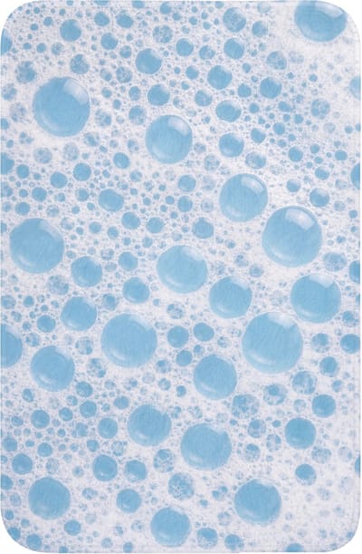 WC mat 40x60 cm - Antislip - Schuim - Bubbels - Blauw - Toiletmat - Vloermat - Douchemat - Toilet tapijt - Toiletmatten
