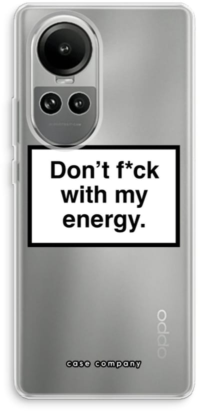 Case Company® - Hoesje geschikt voor Oppo Reno 10 hoesje - My energy - Soft Cover Telefoonhoesje - Bescherming aan alle Kanten en Schermrand