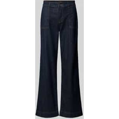 Wide leg jeans met steekzakken