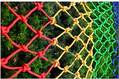 Klimnet voor Kinderen - Speelnet Valnet - Buiten Spelen - Multi-strand Weving - 1 x 2 meter - Multicolor