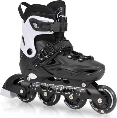 Verstelbare Inline Skates voor Kinderen en Volwassenen - Zwart