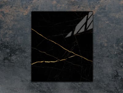 TMK ArtDeko Serie - Snijplank van gehard glas - 45x52 cm - Marmer