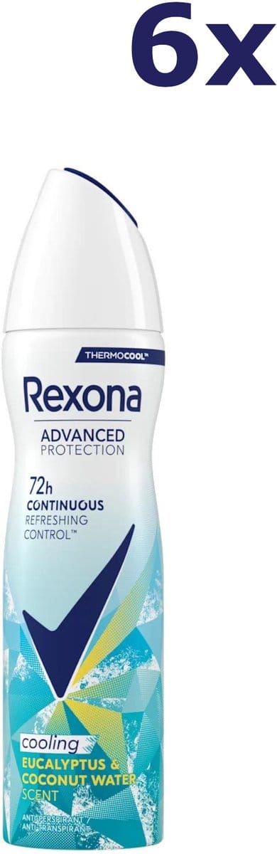 6x Rexona Deospray – Advanced Protection Eucalyptus & Cocoswater 150 ml