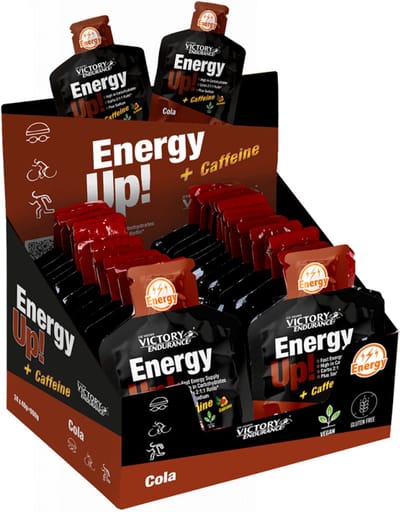 Weider Victory Endurance Energy Up Gel + Caffeine (24x40g) Cola - Energie & Uithoudingsvermogen - Energie Gels