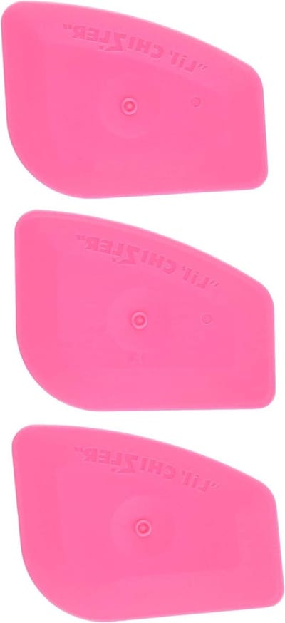 Stickerverwijderaar Set - Schraapgereedschap - Vinyl Aanbrengen - Ontworpen voor Hoeken - 3 Stuks - Transparant