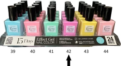 D'Donna - 15-Days Effect Gel Nagellak PASTEL 1 - Donker Roze - 1 Flesje met 16 ml. inhoud - Nummer 42