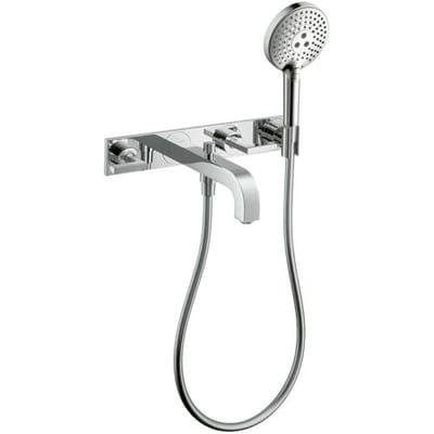 AXOR Citterio ready set 3-hole wall mixer for bath; lever handles