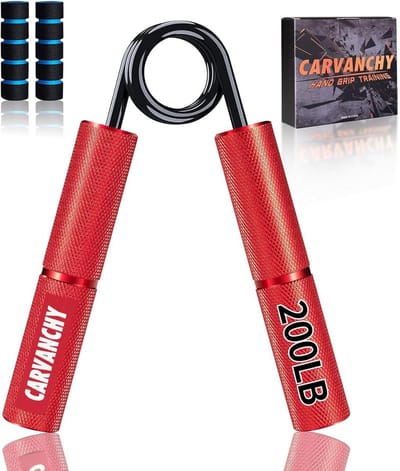 Verstelbare Hand- en Polstijver: Krachttrainer voor Onderarm, Grip & Vingers (Max 200 LBS)
