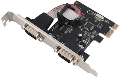 Dailygoody - 2-poorts PCI Express RS 232 DB9 Seriële Poortkaart - Uitbreidingskaart - Betrouwbare Verbinding - Compacte Formaat - Ideaal voor PC ...