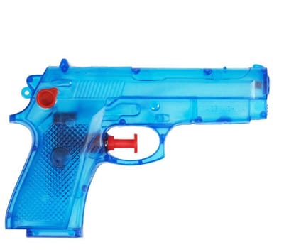 Krüger Waterpistool - 5x - 14 cm - blauw - waterpistooltjes - basic model - zomer waterpret