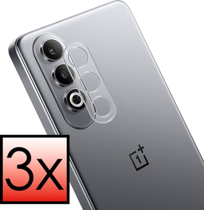 Camera Lens Protector - 3 Stuks - Geschikt voor OnePlus Nord CE4 - Camera Screenprotector - Beschermglas - Gehard Glas - Tempered Glass - Screen Protector