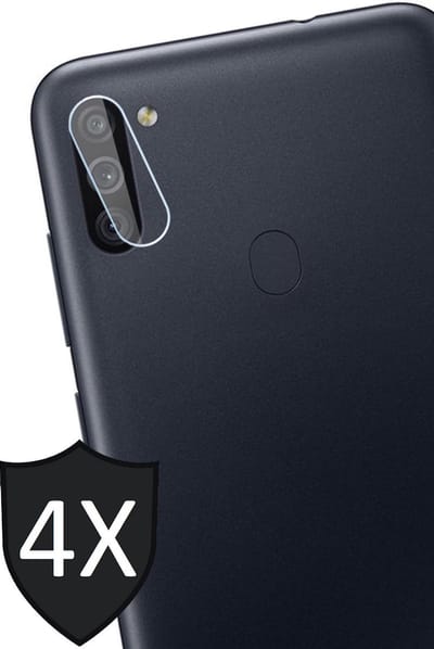 Camera Screenprotector geschikt voor Samsung A11 - 4x Screen Protector Glas