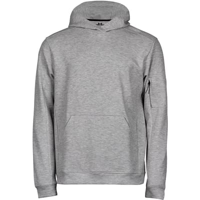 Tee Jays - Athletic Hooded Sweat - Heather Grey - XS
