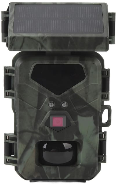Dailygoods- Trailcamera op zonne-energie 20MP - 1080P Videoresolutie - 60° Detectiehoek - Nachtzicht - IP65 Waterdicht - 0,45s Triggersnelheid - Wildlife Camera