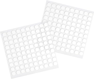 Ultra-hechtende plakpunten - diameter 1 cm - 1 mm dik - transparante kleefpads - dubbelzijdig klevend - doe-het-zelf - 200 stuks .