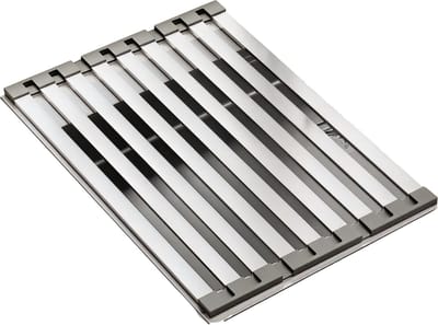 RVS Keuken Spoelbak Afdruiprek – 45 cm – Uitschuifbaar en Opvouwbaar Gootsteenrek, Roestvrijstalen Afwas- en Opbergmand voor Borden, Bestek en Keukengerei