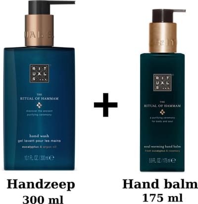 Rituals - Hammam - Hand Wash Set - Handzeep 300 ml + Hand Balm 175 ml - Kitchen Hand Balm 175 ml + Hand Wash 300 ml