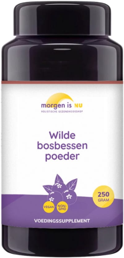 Wilde Bosbessen Poeder (BIO) - 250gram - Morgen is Nu