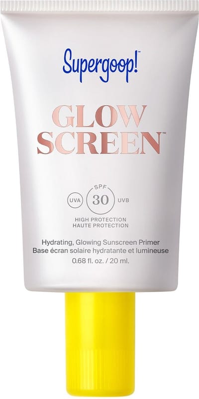 Supergoop! Glow Screen Lotion - Hydraterende Zonnebrand Crème - Glowing Sunscreen Primer - SPF 30 PA+++ Hyaluronic Acid + Niacinamide - 20ml