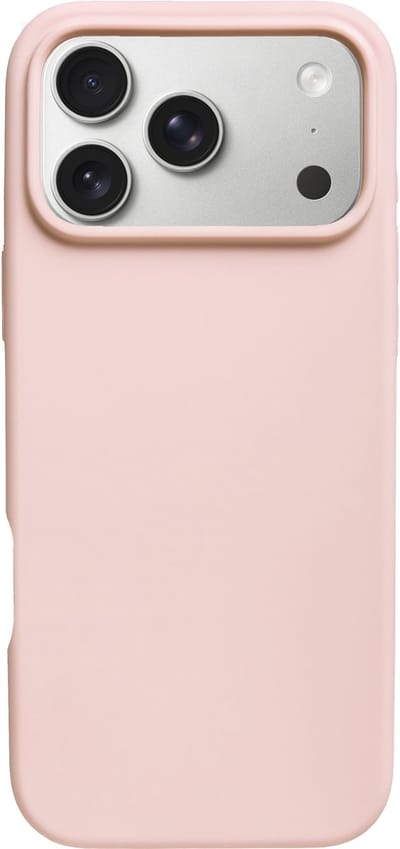BMAX Siliconen hard case hoesje voor iPhone 17 Pro - Hardcover - Apple - Back cover - Backcover - Beschermhoesje - Telefoonhoesje - Hard case - Telefoonbescherming - Roze